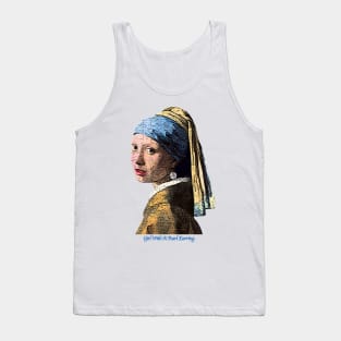 Girl with a Pearl Earring Grunged Tank Top